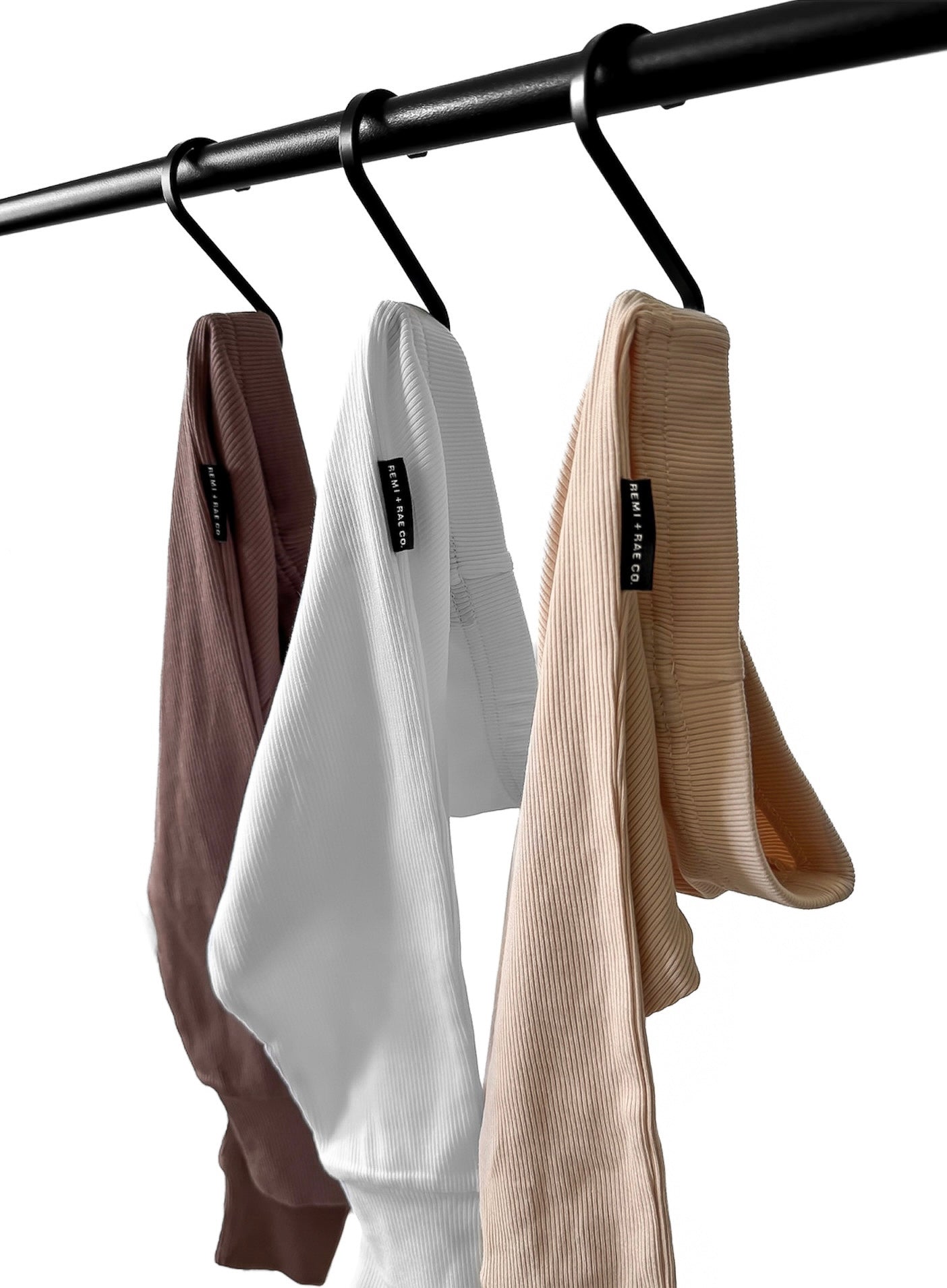 BAMBOO RIBBED LEGGINGS - WHITE - Tenth &amp; Pine - 3 - 6M