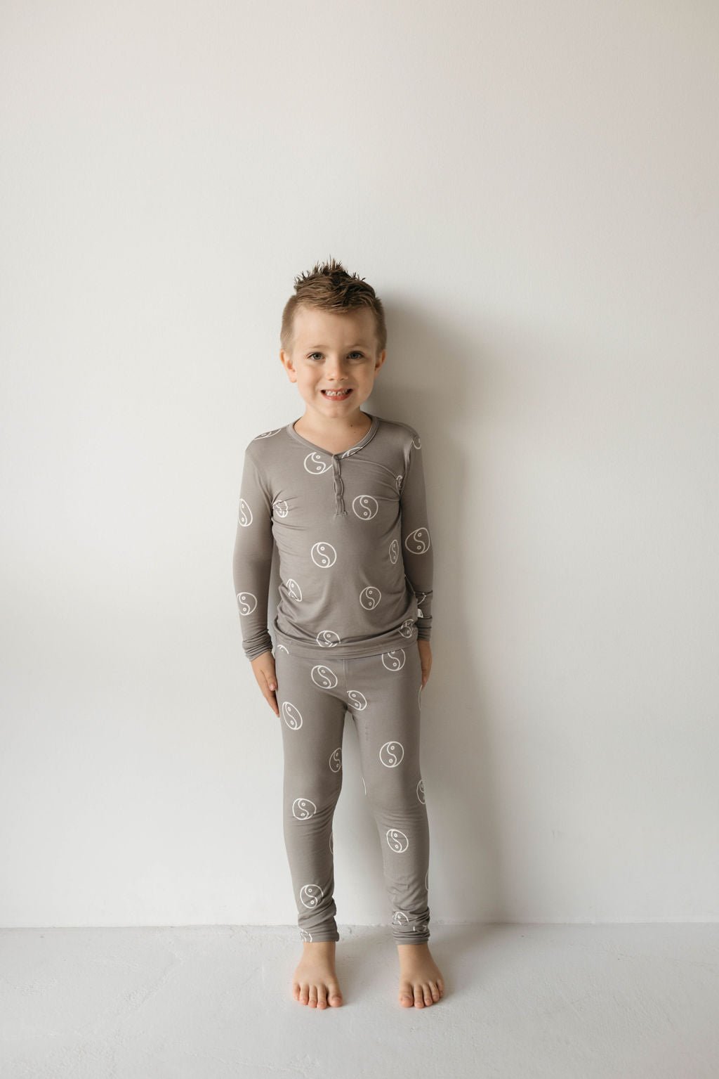 Bamboo Two Piece Pajamas | Sage Yin Yang - Tenth &amp; Pine - Pajamas - 2/3 Years