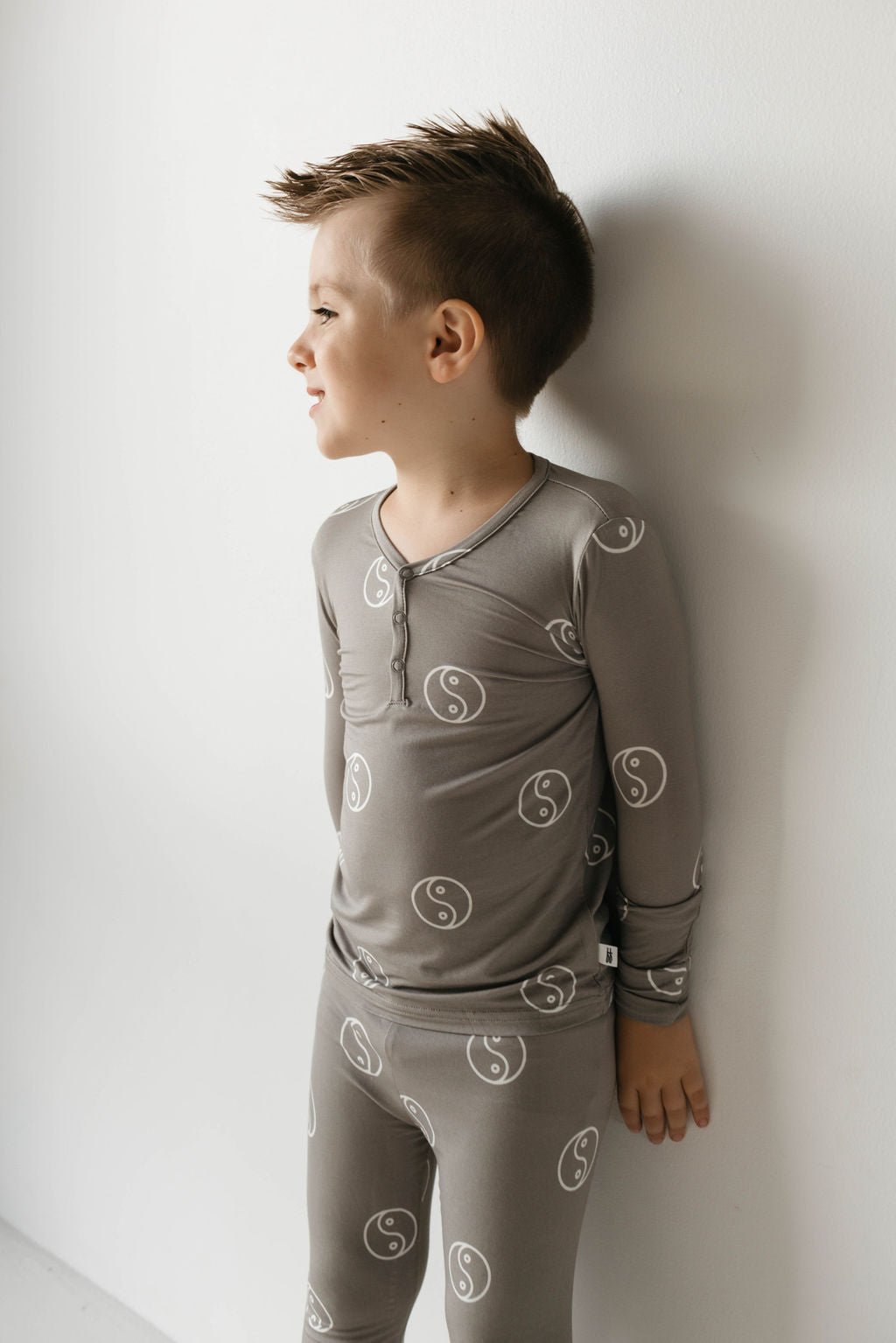 Bamboo Two Piece Pajamas | Sage Yin Yang - Tenth &amp; Pine - Pajamas - 2/3 Years