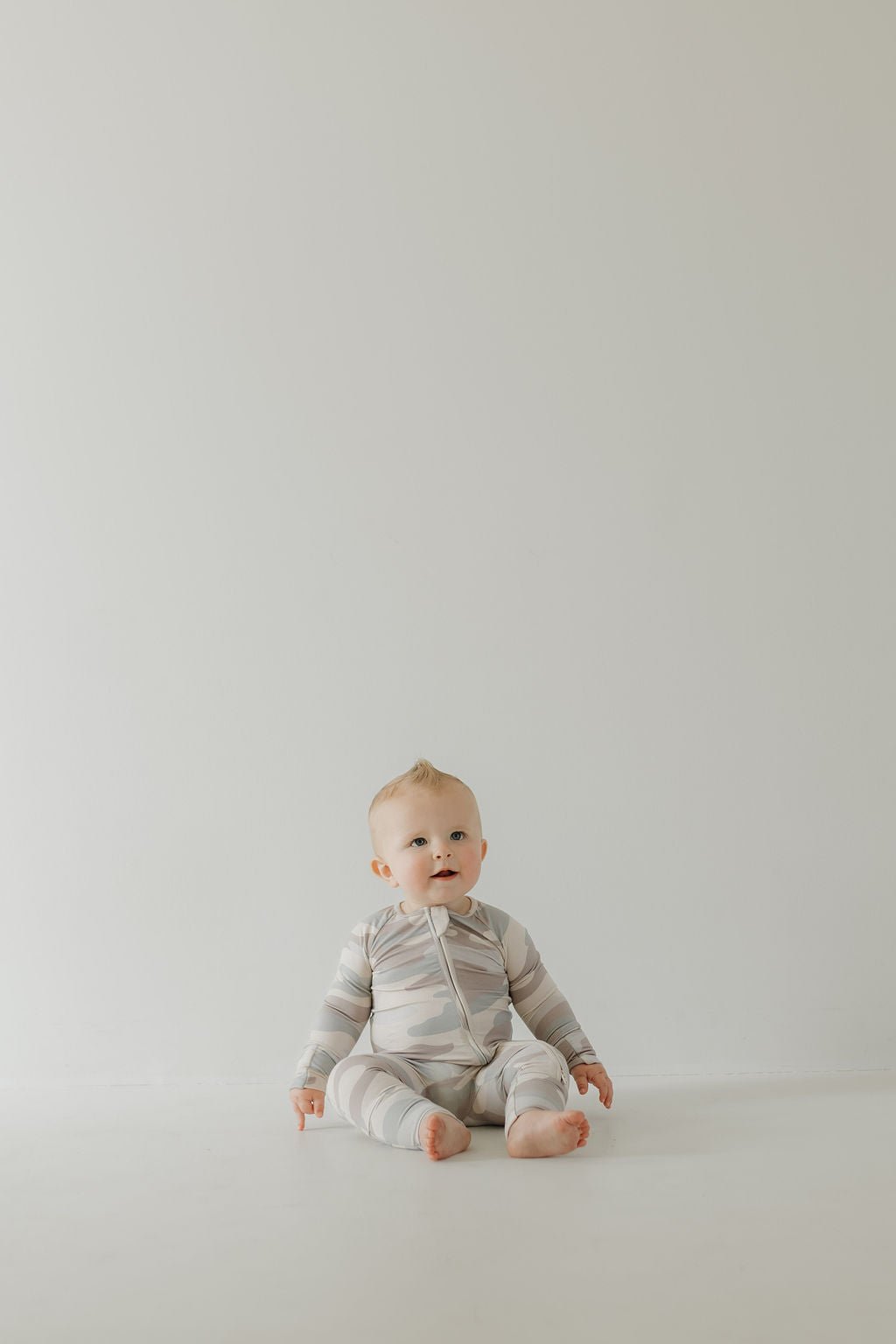 Bamboo Zip Pajamas | Camo - Tenth &amp; Pine - Zip Pajama - Newborn - forever french baby
