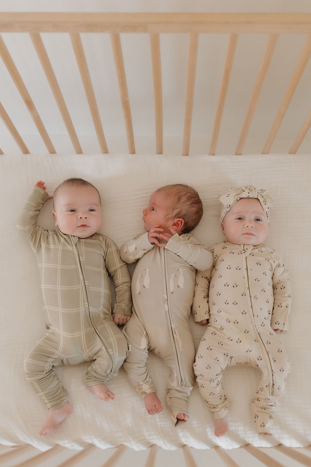 Bamboo Zip Pajamas | Flora - Tenth &amp; Pine - Pajamas - Newborn