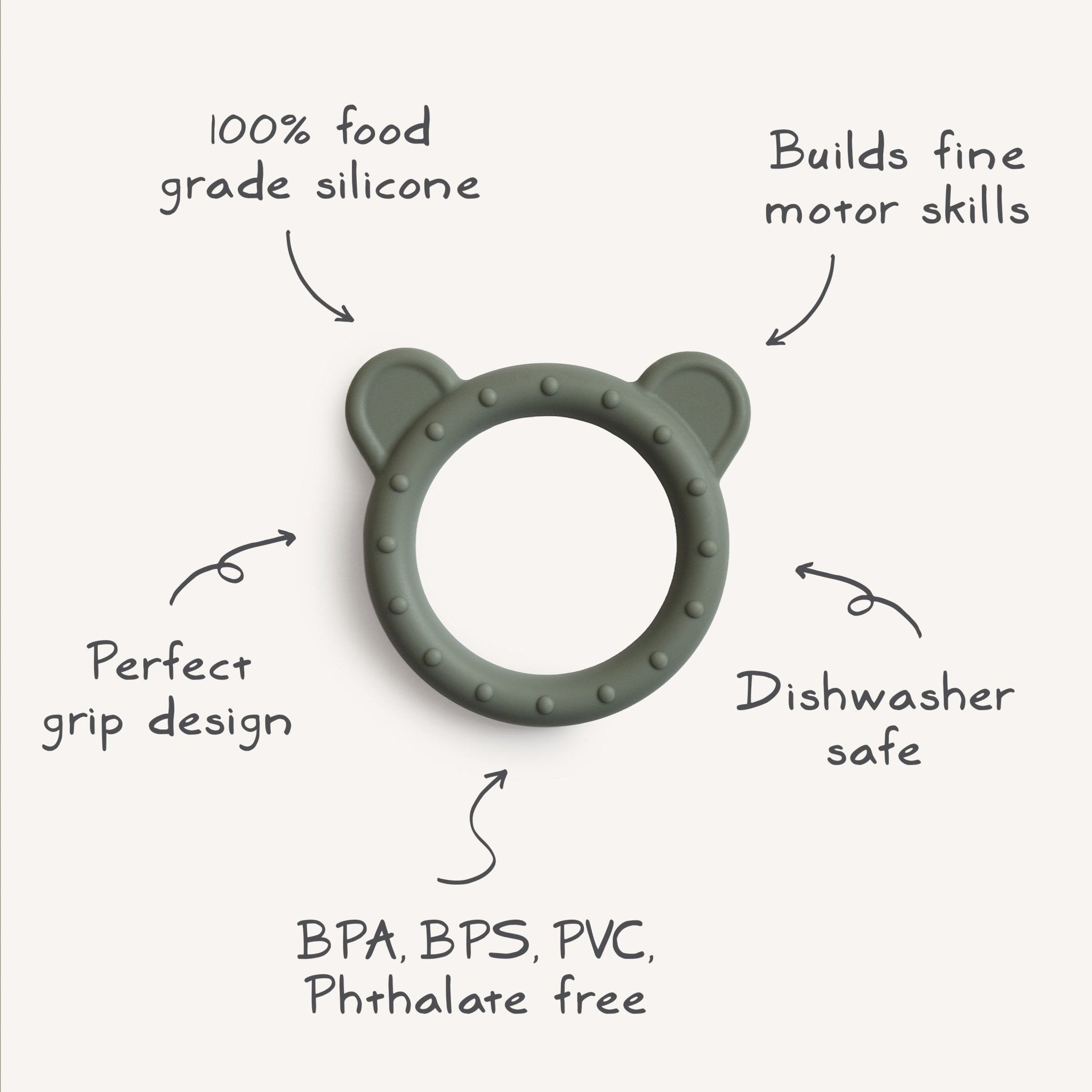 Bear Teether - Tenth &amp; Pine - teether - Natural