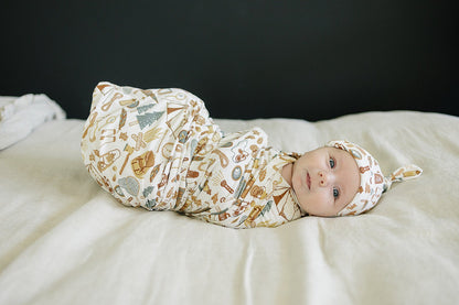 Camping Trip Bamboo Stretch Swaddle - Tenth &amp; Pine - 