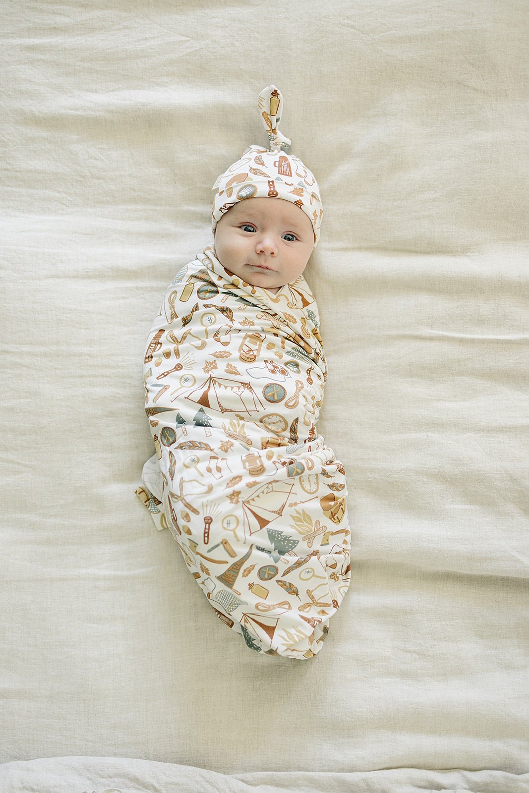 Camping Trip Bamboo Stretch Swaddle - Tenth &amp; Pine - 