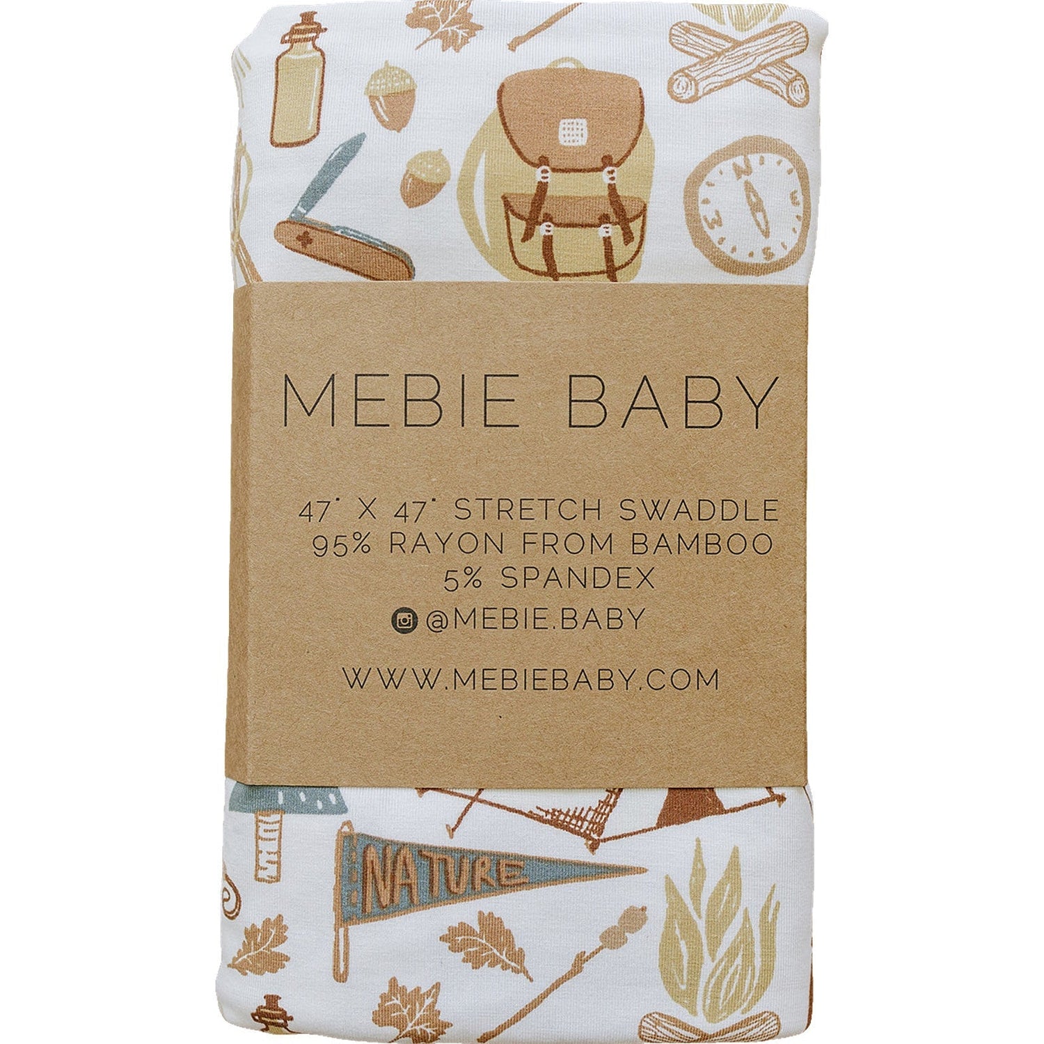 Camping Trip Bamboo Stretch Swaddle - Tenth &amp; Pine - 