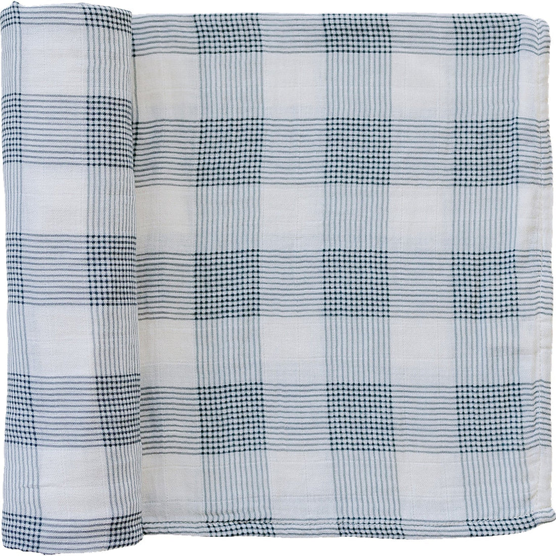 Coastal Plaid Muslin Swaddle Blanket - Tenth &amp; Pine - 