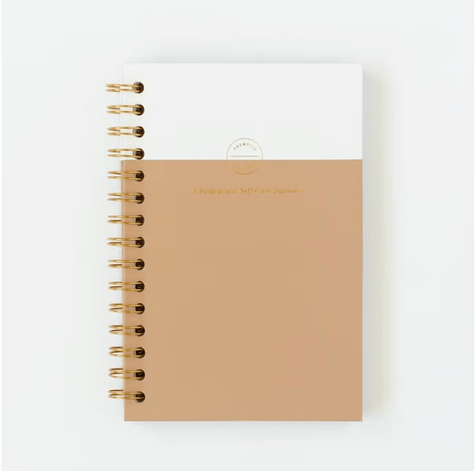 Coil - Bound Postpartum Journal (Cashew) - Tenth &amp; Pine - 