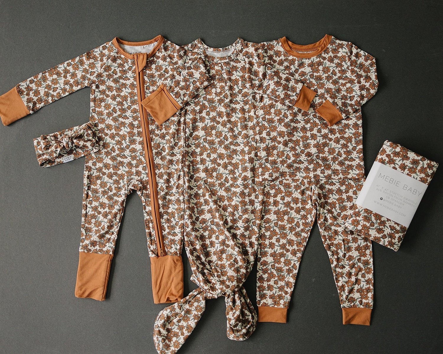Cream Magnolia Bamboo Cozy Set - Tenth &amp; Pine - 6 - 12 - Mebie Baby