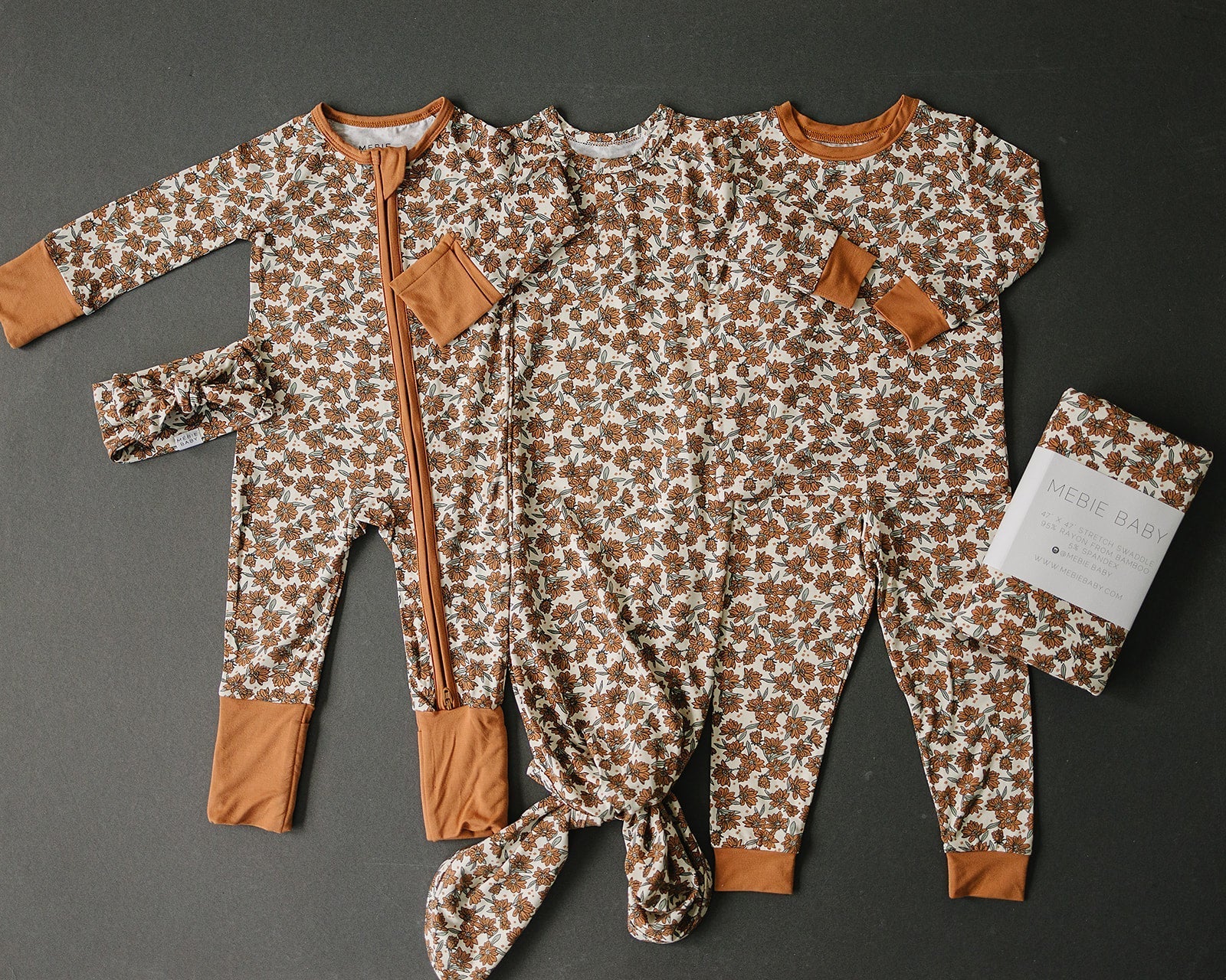 Cream Magnolia Bamboo Cozy Set - Tenth &amp; Pine - 6 - 12 - Mebie Baby