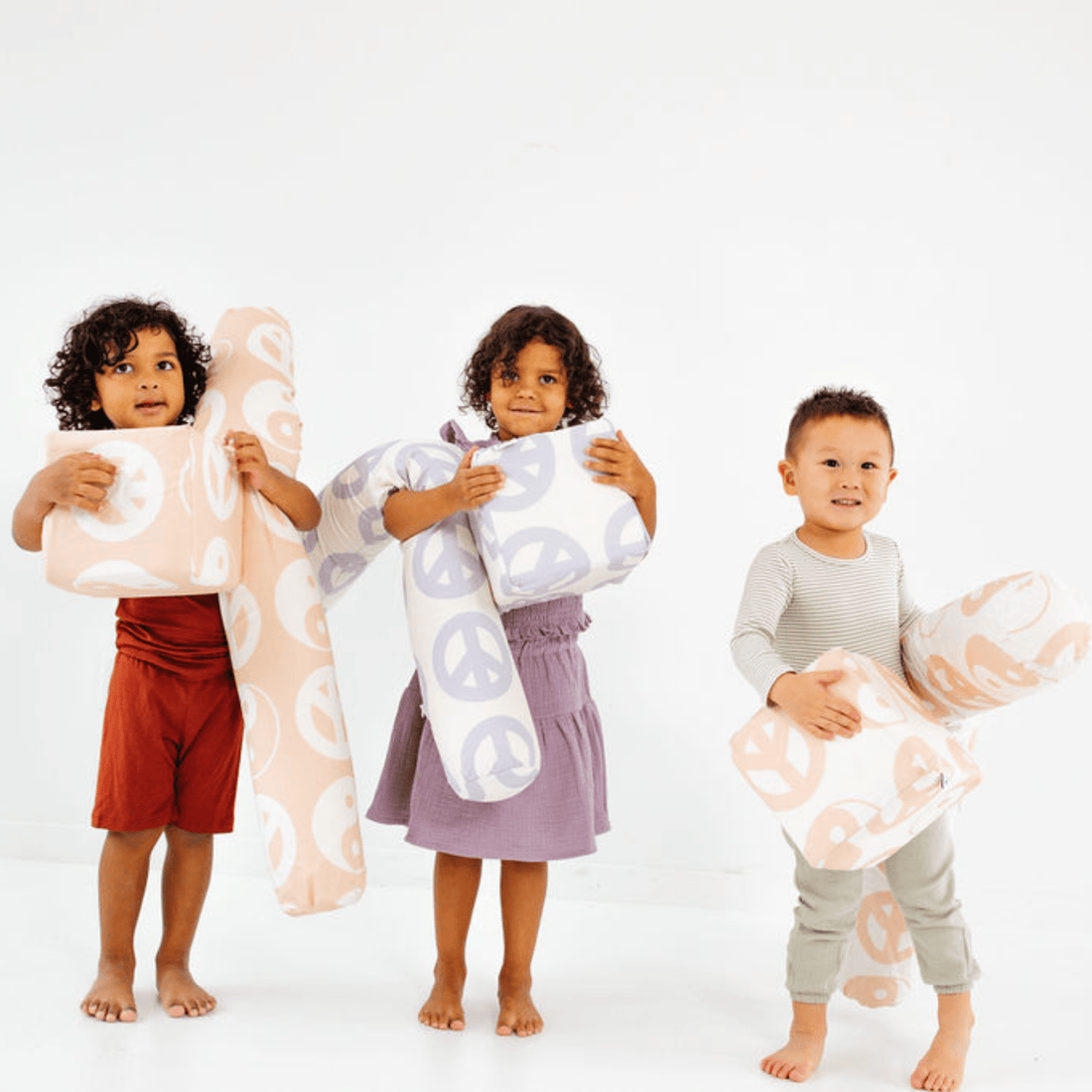 Cream Peace Sign Play Cube - Tenth &amp; Pine - Play Cube - 