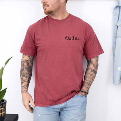 Dada T-shirt | Adult Short Sleeve Tee - Tenth &amp; Pine - Adult Tshirt - S - Crimson