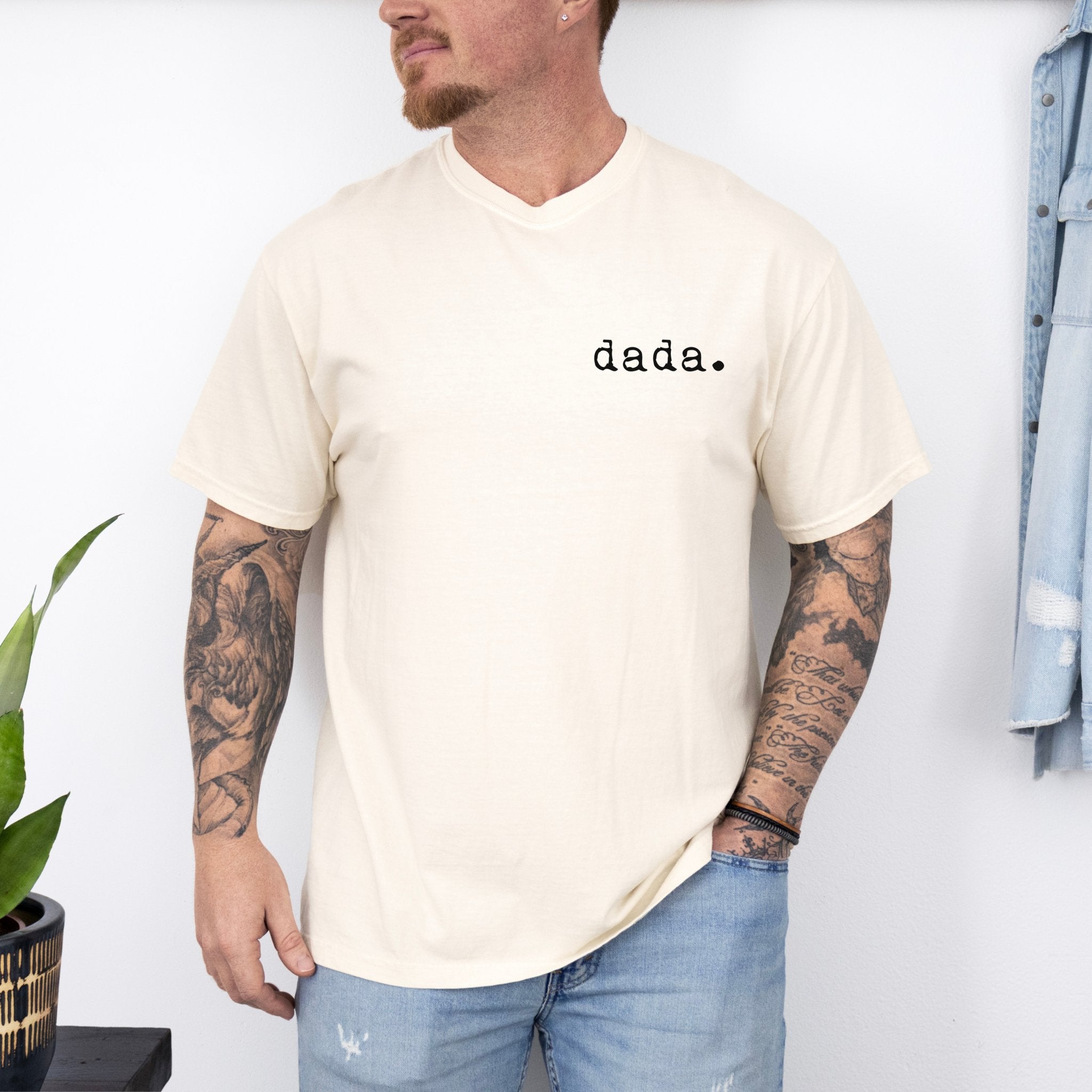 Dada T-shirt | Adult Short Sleeve Tee - Tenth &amp; Pine - Adult Tshirt - S - Ivory