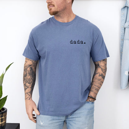 Dada T-shirt | Adult Short Sleeve Tee - Tenth &amp; Pine - Adult Tshirt - S - Blue Jean
