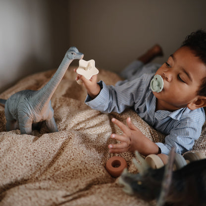 FRIGG Daisy Natural Rubber Pacifier 2 - Pack - Tenth &amp; Pine - FRIGG PACIFIERS - 6 - 18 months - Pink Cream/Poppy