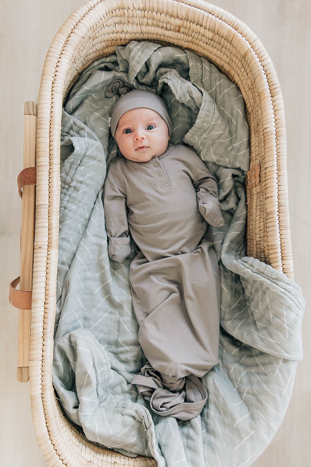Desert Sage Muslin Swaddle Blanket - Tenth &amp; Pine - 