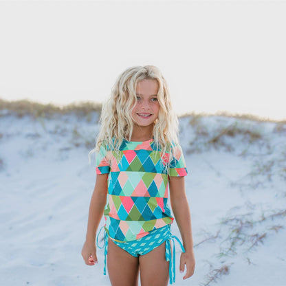 Diamond Rash Guard Swimsuit - Tenth &amp; Pine - Swimsuit - 3 - Oopsie Daisy