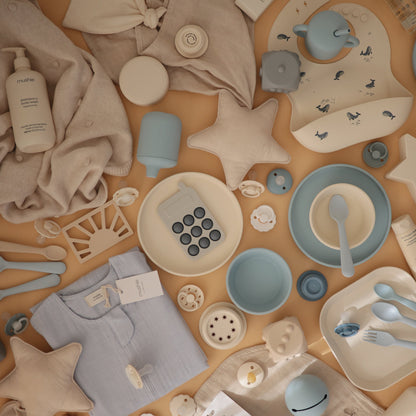 FRIGG Moon Natural Rubber Pacifier 2 - Pack - Tenth &amp; Pine - FRIGG PACIFIERS - 6 - 18 months - Sage/Portobello