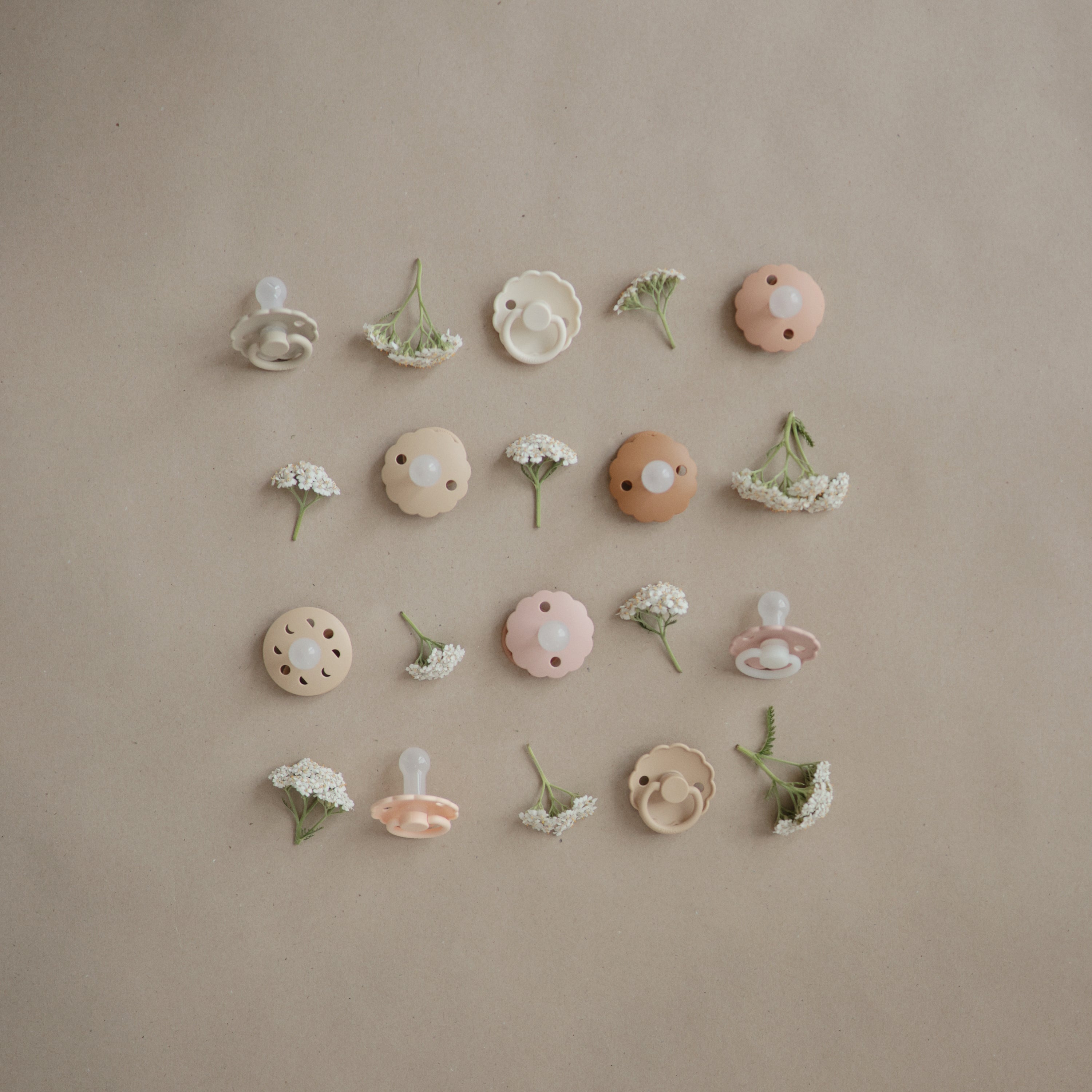 FRIGG Moon Silicone Pacifier 2 - Pack - Tenth &amp; Pine - FRIGG PACIFIERS - 6 - 18 months - Soft Lilac/Daffodil