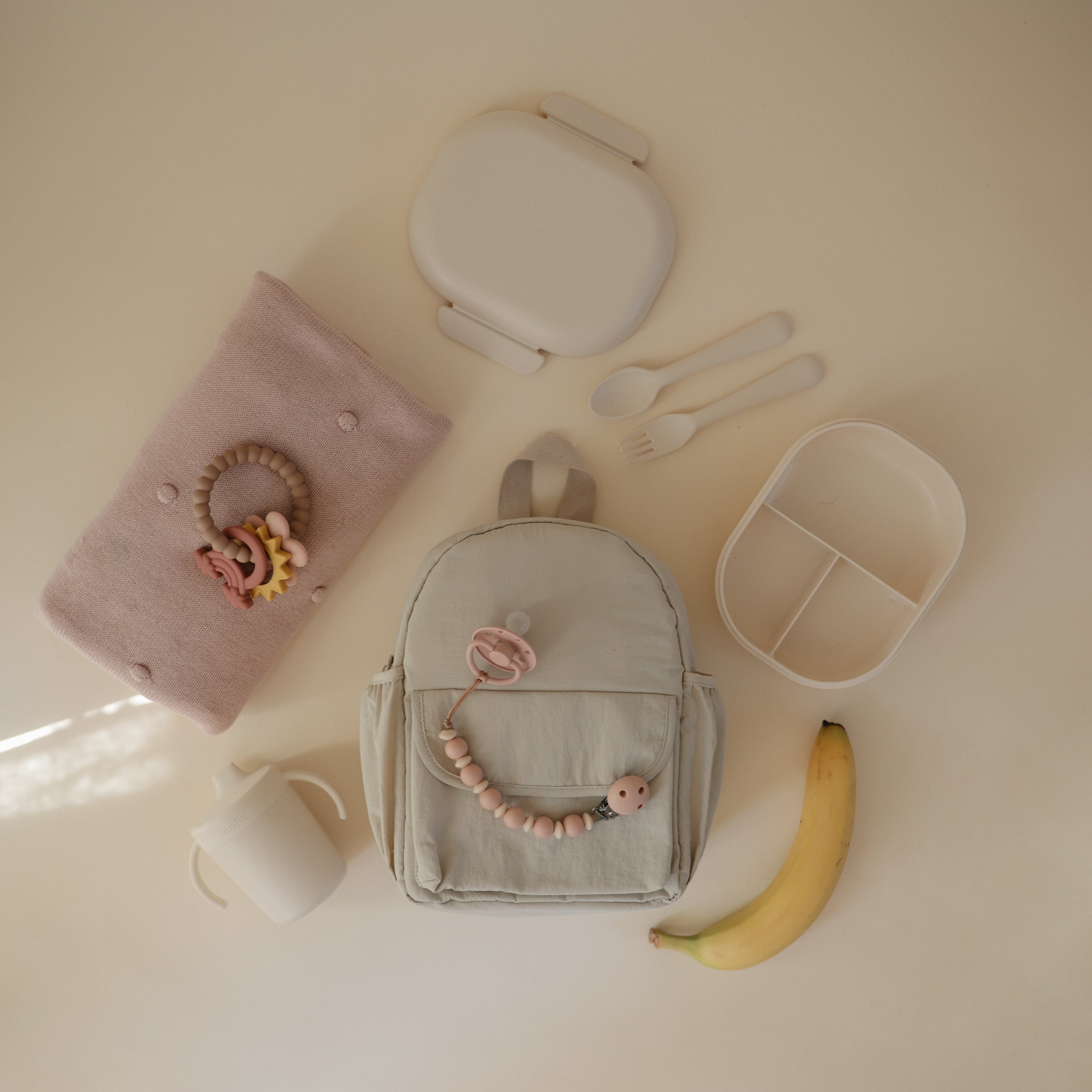 FRIGG Moon Silicone Pacifier 2 - Pack - Tenth &amp; Pine - FRIGG PACIFIERS - 6 - 18 months - Soft Lilac/Daffodil