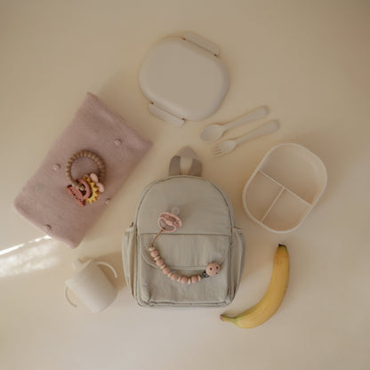 FRIGG Moon Silicone Pacifier 2 - Pack - Tenth &amp; Pine - FRIGG PACIFIERS - 6 - 18 months - Soft Lilac/Daffodil