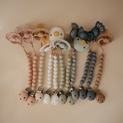FRIGG Andersen Fairytale Silicone Pacifier 2 - Pack - Tenth & Pine - FRIGG PACIFIERS - 6 - 18 months - Stone Blue/Willow Gray