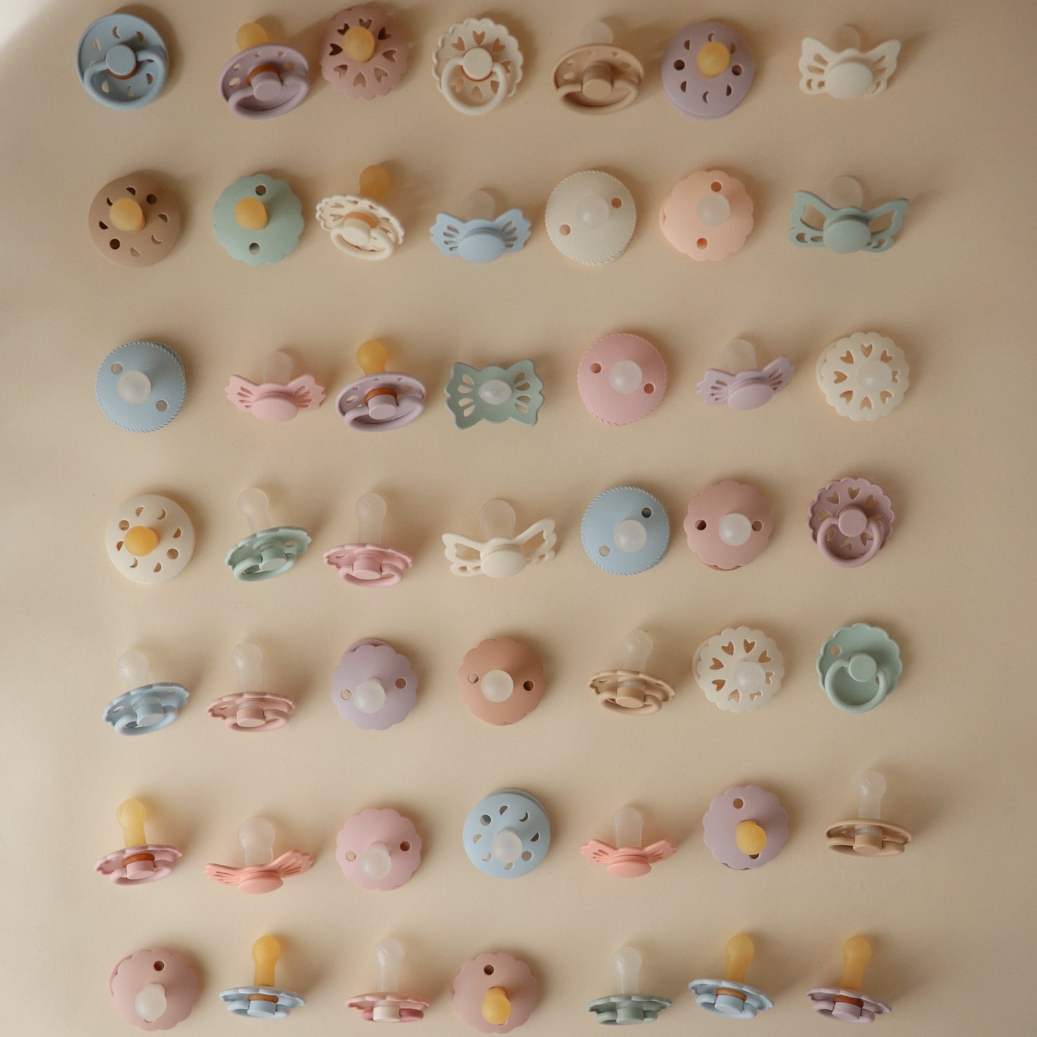 FRIGG Moon Natural Rubber Pacifier 2 - Pack - Tenth &amp; Pine - FRIGG PACIFIERS - 6 - 18 months - Sage/Portobello