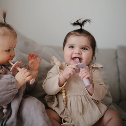 Flower Training Toothbrush - Tenth &amp; Pine - Training Toothbrush - Soft Lilac