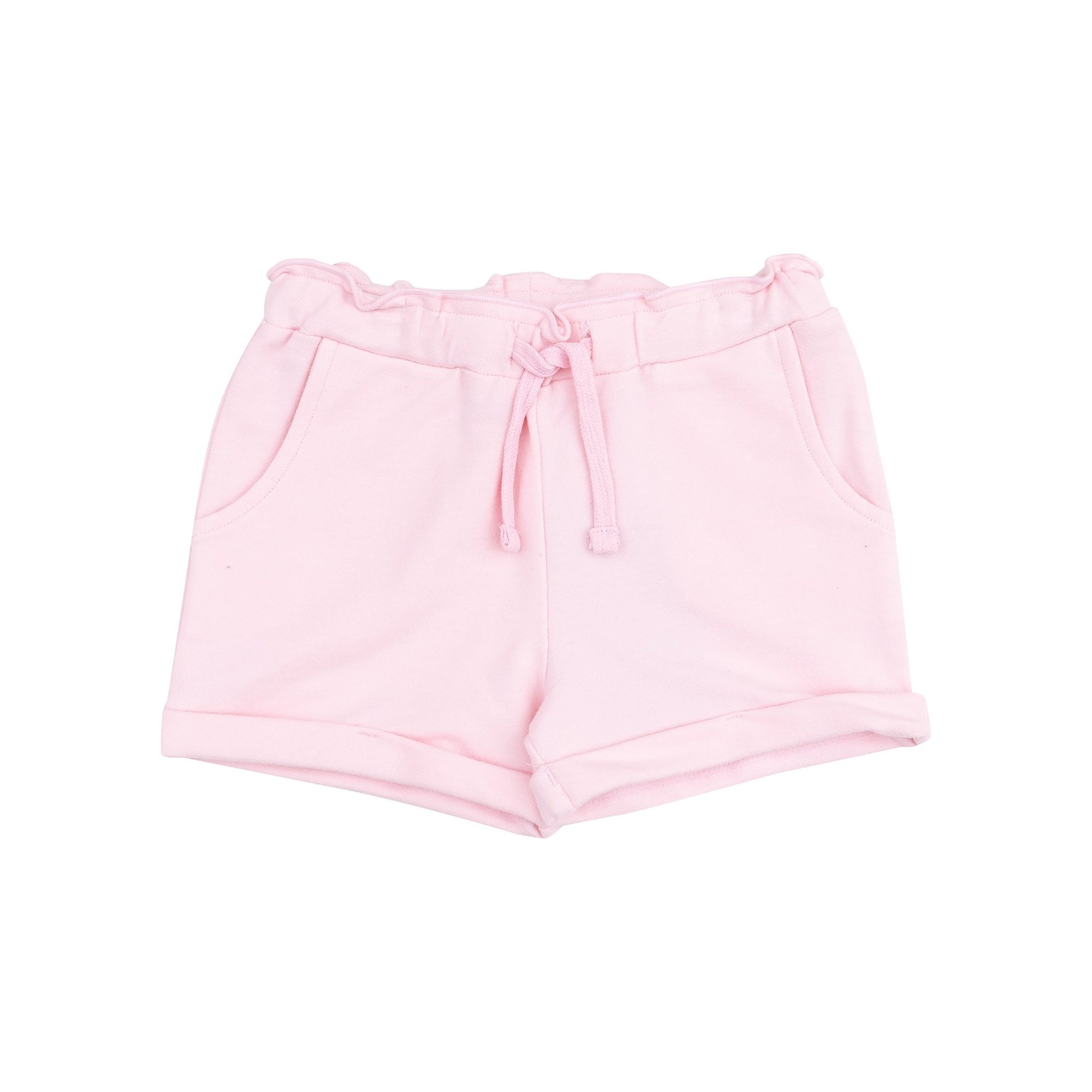 French Terry Paperbag Shorts - Pink - Tenth & Pine - Shorts - 6 - 12M - Angel Dear