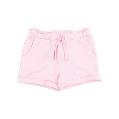 French Terry Paperbag Shorts - Pink - Tenth & Pine - Shorts - 6 - 12M - Angel Dear