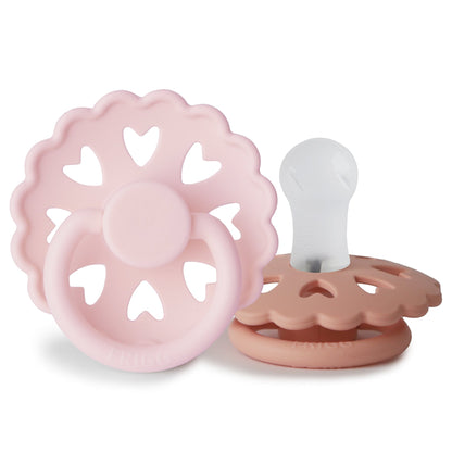 FRIGG Andersen Fairytale Silicone Pacifier 2 - Pack - Tenth & Pine - FRIGG PACIFIERS - 0 - 6 months - White Lilac/Pretty In Peach