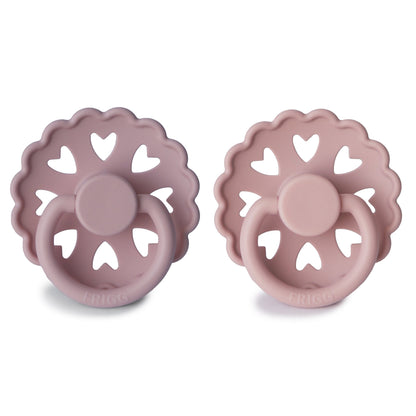 FRIGG Andersen Fairytale Silicone Pacifier 2 - Pack - Tenth & Pine - FRIGG PACIFIERS - 6 - 18 months - Twilight Mauve/Primrose