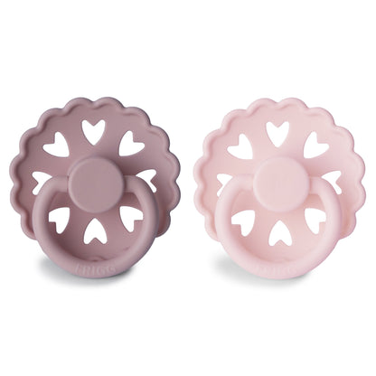 FRIGG Andersen Fairytale Silicone Pacifier 2 - Pack - Tenth & Pine - FRIGG PACIFIERS - 6 - 18 months - Twilight Mauve/White Lilac