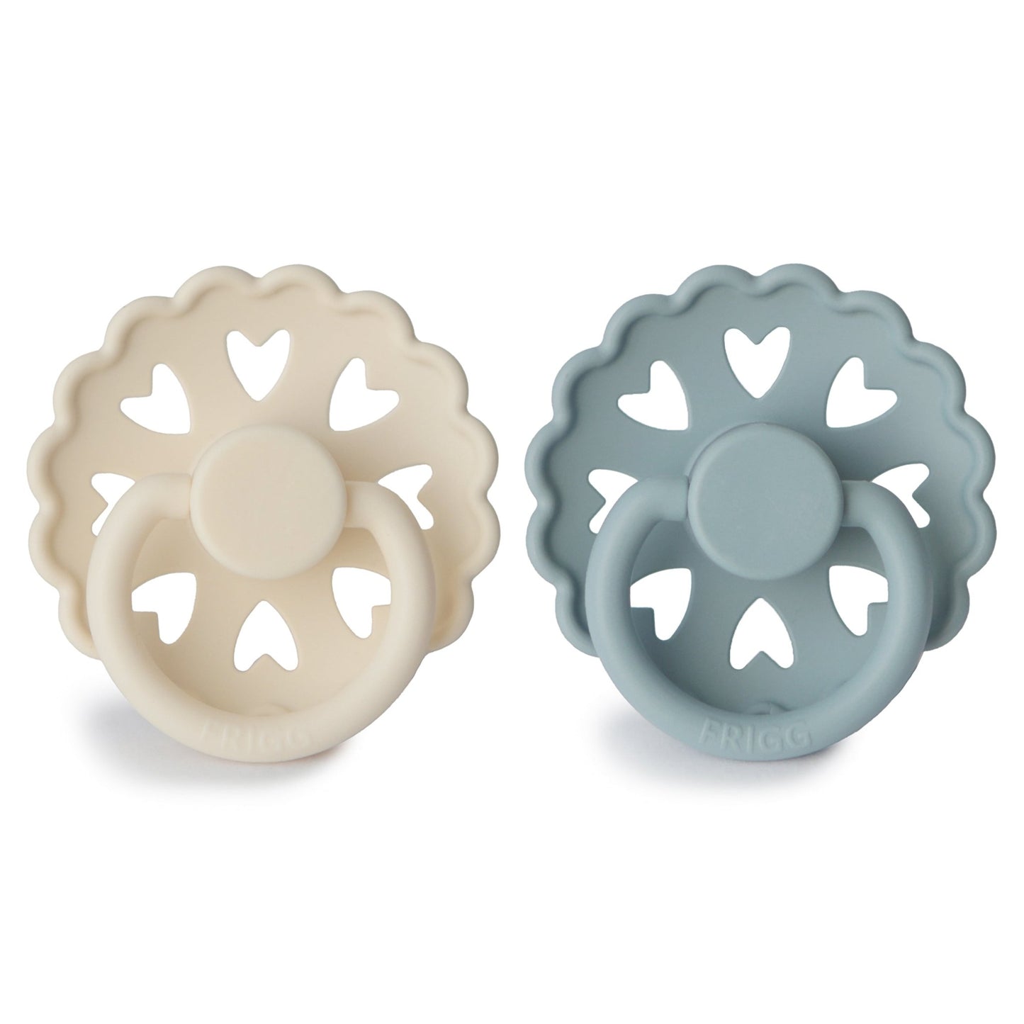 FRIGG Andersen Fairytale Silicone Pacifier 2 - Pack - Tenth & Pine - FRIGG PACIFIERS - 6 - 18 months - Cream/Stone Blue