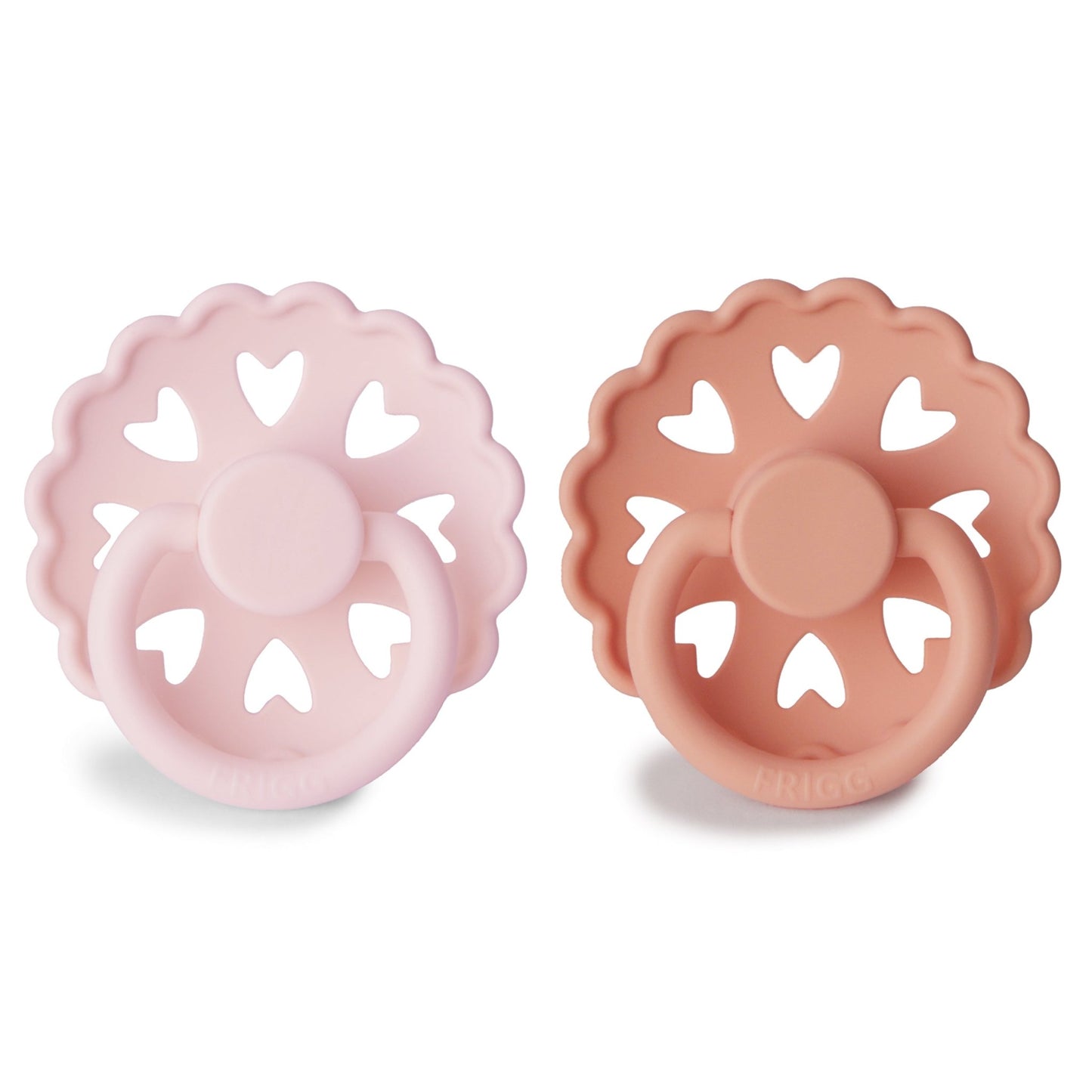 FRIGG Andersen Fairytale Silicone Pacifier 2 - Pack - Tenth & Pine - FRIGG PACIFIERS - 6 - 18 months - White Lilac/Pretty In Peach