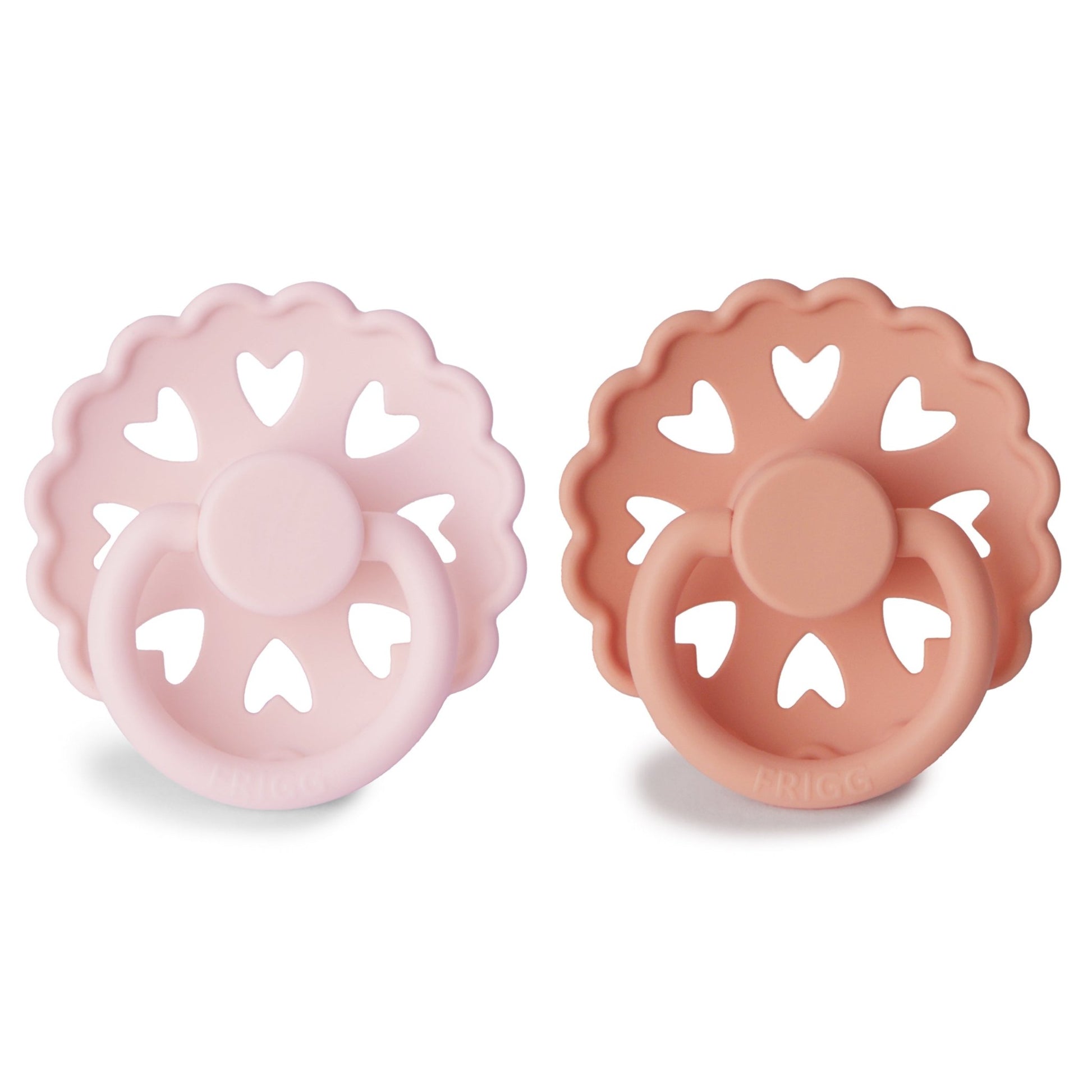 FRIGG Andersen Fairytale Silicone Pacifier 2 - Pack - Tenth & Pine - FRIGG PACIFIERS - 6 - 18 months - White Lilac/Pretty In Peach