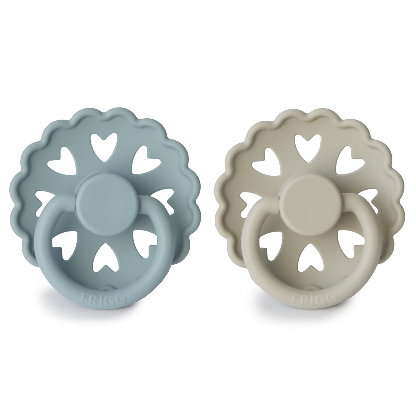 FRIGG Andersen Fairytale Silicone Pacifier 2 - Pack - Tenth & Pine - FRIGG PACIFIERS - 6 - 18 months - Stone Blue/Willow Gray
