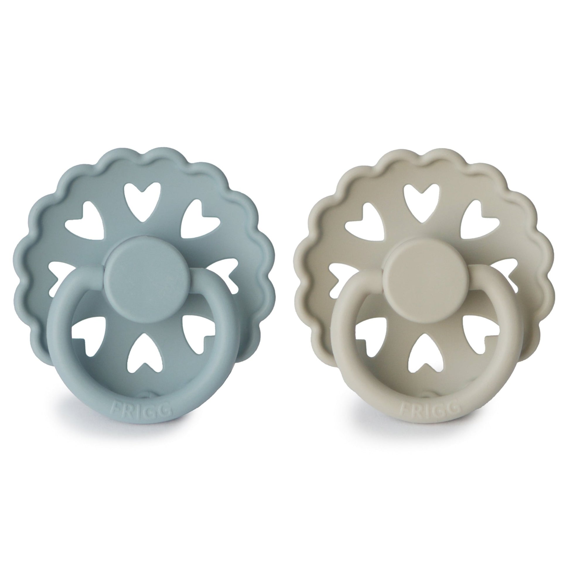 FRIGG Andersen Fairytale Silicone Pacifier 2 - Pack - Tenth & Pine - FRIGG PACIFIERS - 6 - 18 months - Stone Blue/Willow Gray