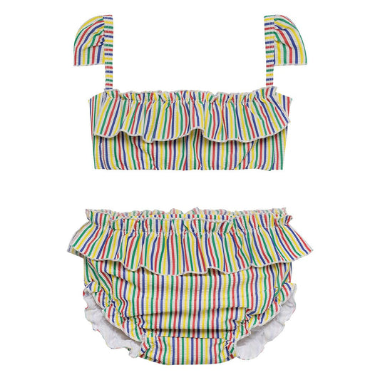 Fun Stripe Mini Cabana Bikini Set - Tenth & Pine - Mini Swimwear - 0 - 6 Months - Fun Stripe - Montce