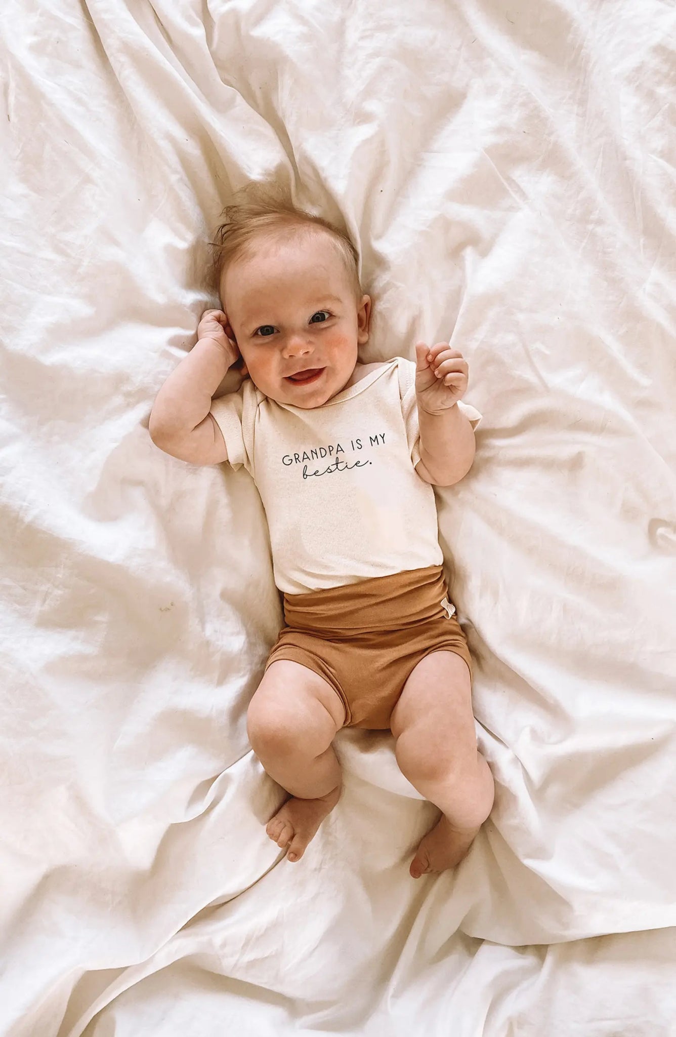Grandpa is my Bestie - Organic Cotton Bodysuit - Tenth &amp; Pine - Short Sleeve Onesie - 0 - 3M