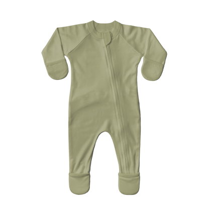 GROW WITH YOU FOOTIE + SNUG FIT | ARTICHOKE