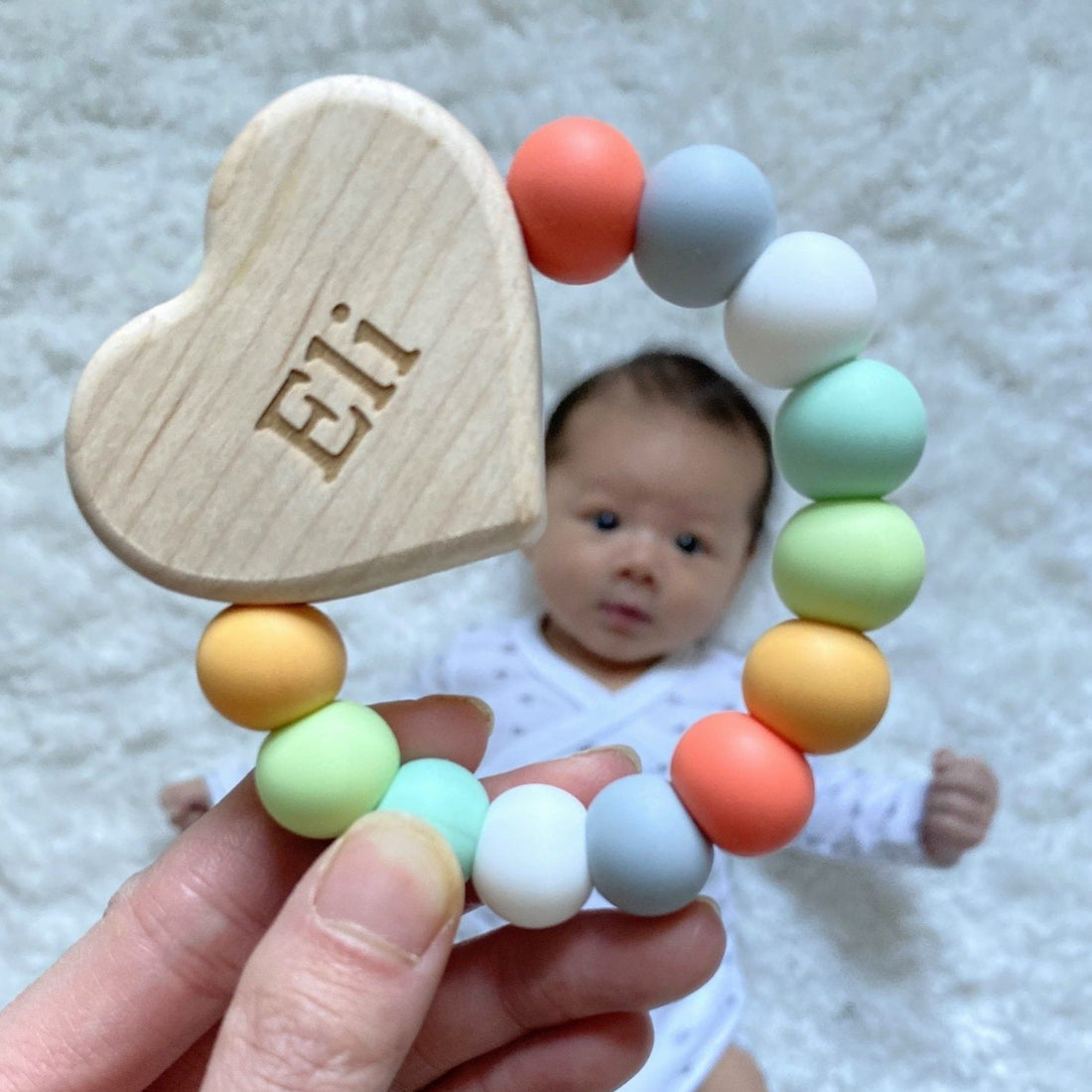 Heart Charm Teether - Tenth &amp; Pine - Pacifiers &amp; Teethers - Bannor