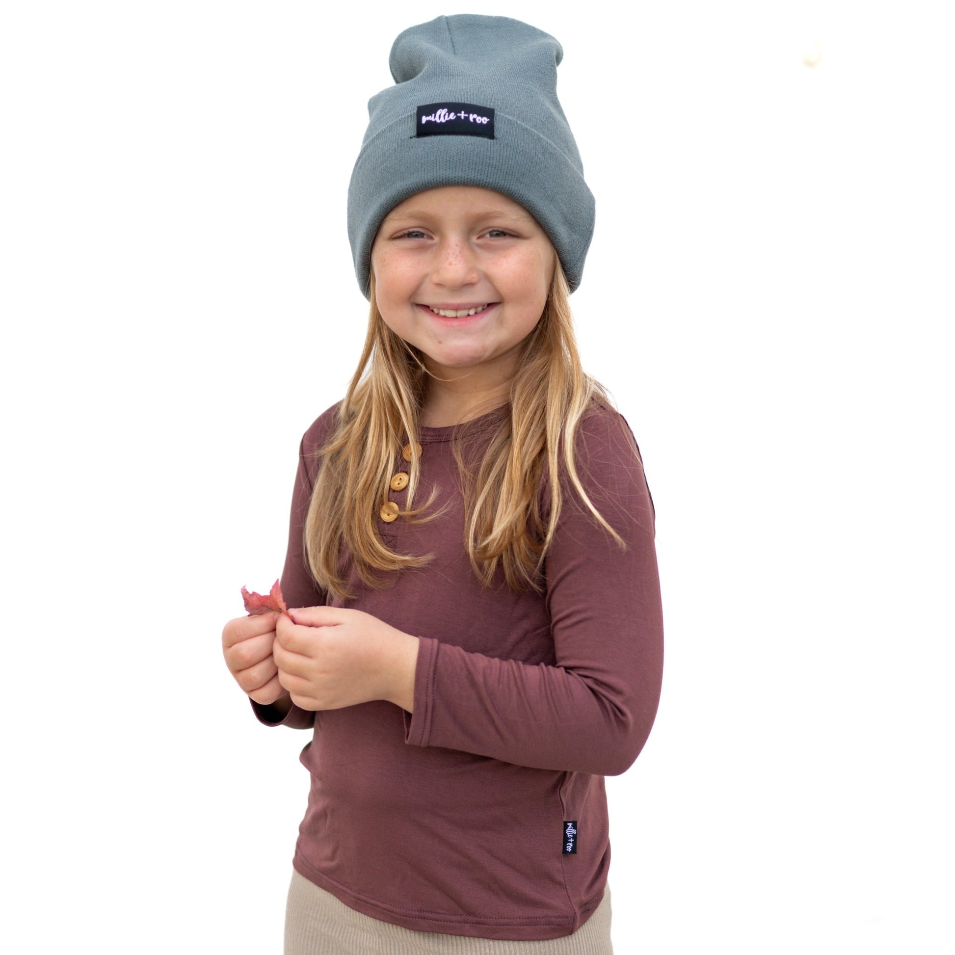 HENLEY LONG SLEEVE - Black Cherry - Tenth & Pine - henley long sleeve - 0/6m