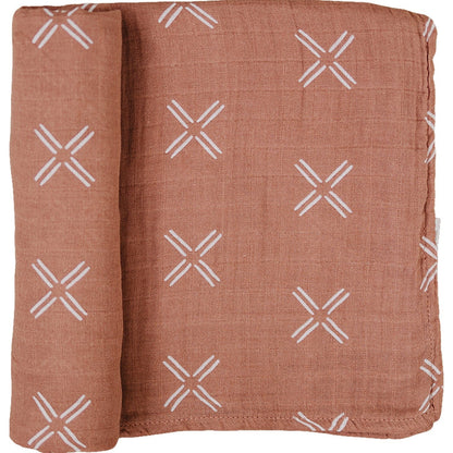 Just Peachy Muslin Swaddle Blanket - Tenth &amp; Pine - 