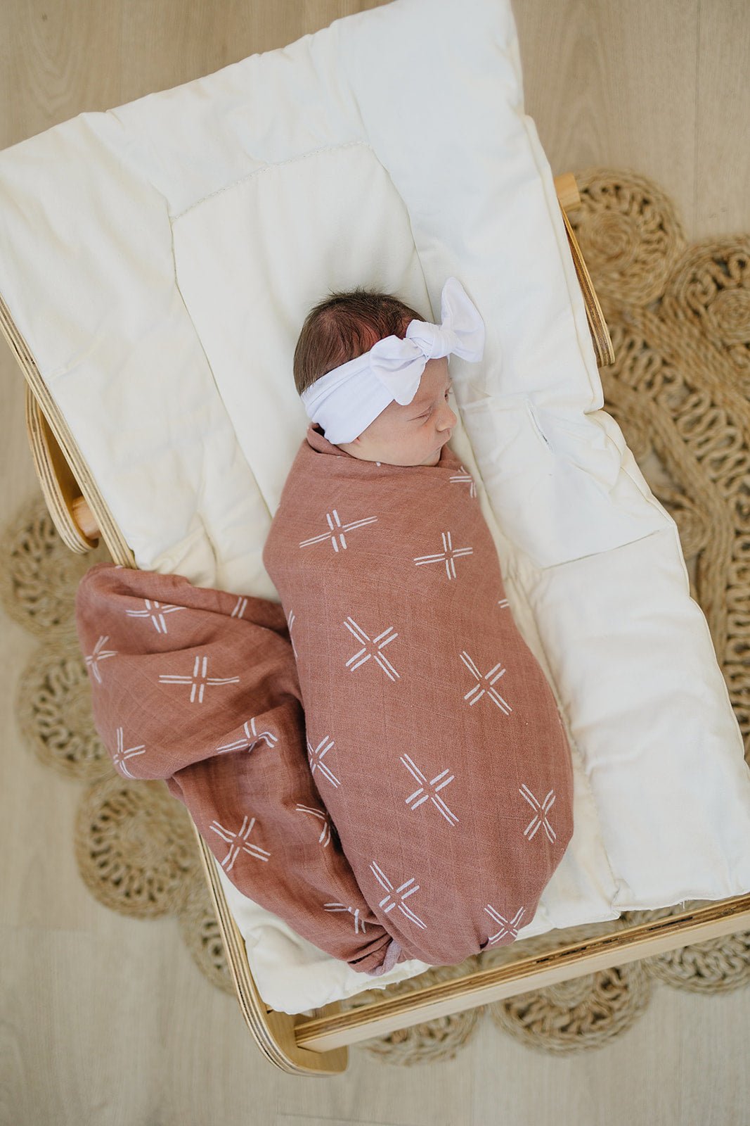 Just Peachy Muslin Swaddle Blanket - Tenth &amp; Pine - 