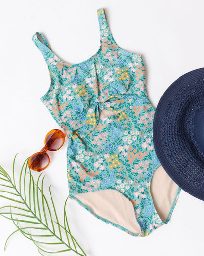Little Meadow Knotted One - Piece - Tenth & Pine - ONE - PIECES - XXS - Lime Ricki