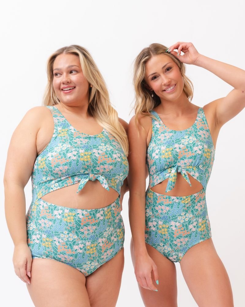 Little Meadow Knotted One - Piece - Tenth & Pine - ONE - PIECES - XXS - Lime Ricki
