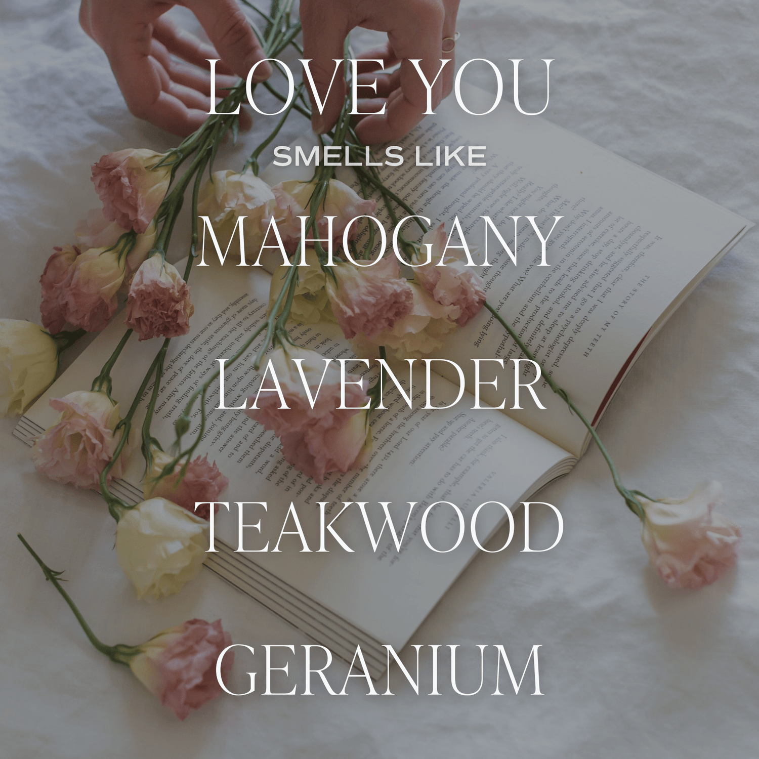 Love You Soy Candle Patterned - Clear Jar - 9 oz - Tenth &amp; Pine - Candles - 