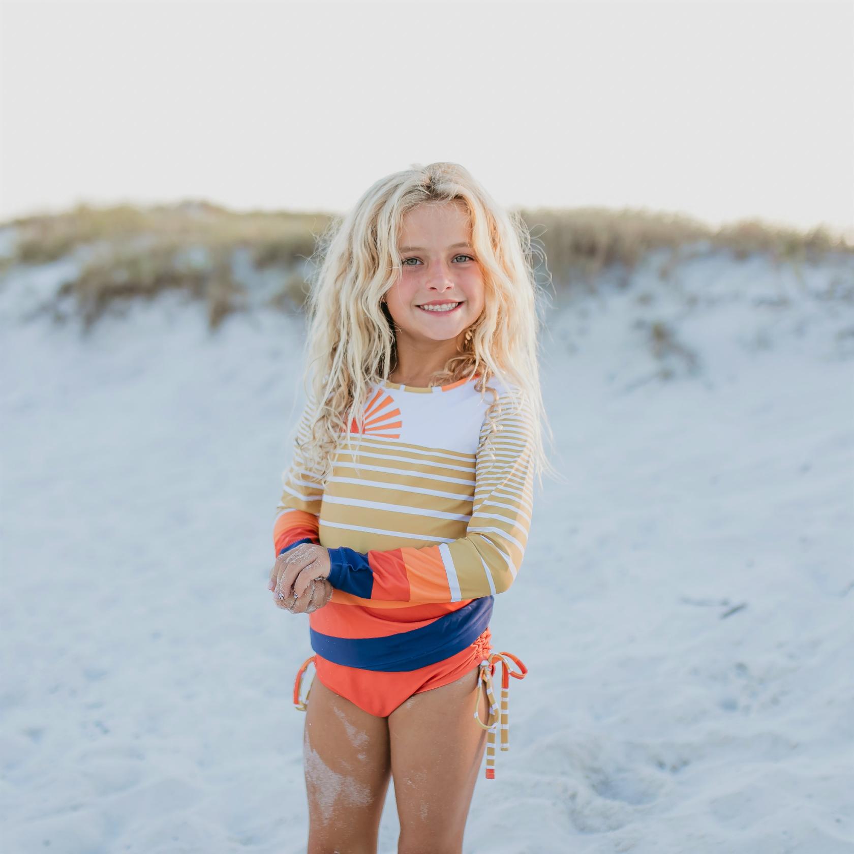 L.S. Sun Rash Guard Swimsuit - Tenth & Pine - Swimsuit - 3 - Oopsie Daisy
