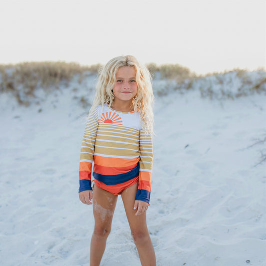 L.S. Sun Rash Guard Swimsuit - Tenth & Pine - Swimsuit - 3 - Oopsie Daisy