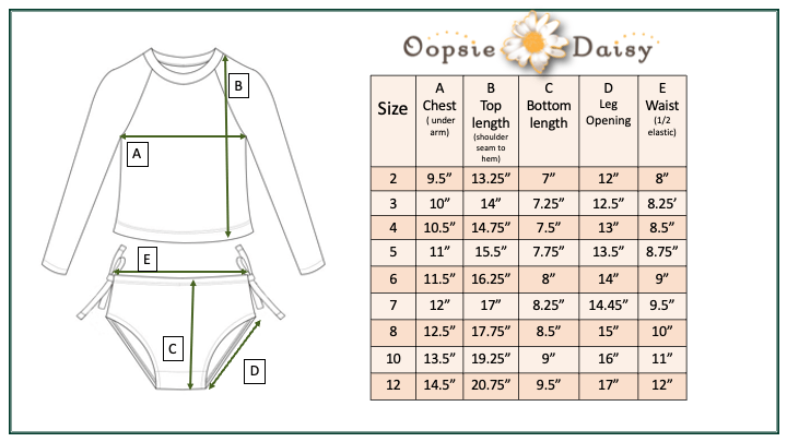 L.S. Sun Rash Guard Swimsuit - Tenth & Pine - Swimsuit - 3 - Oopsie Daisy